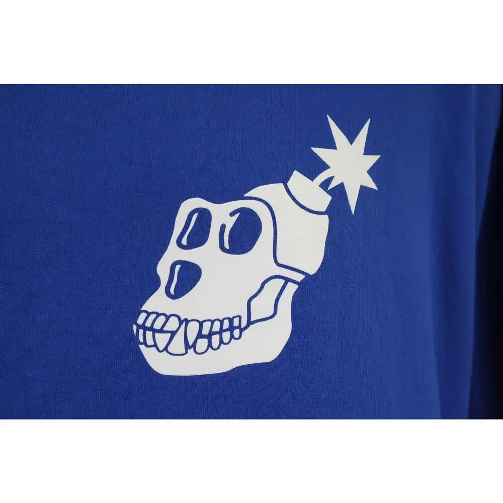 The Hundreds x BAYC Bored Ape Yacht Club T Shirt XL Blue Adam Bomb